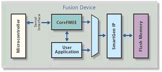 Flash Memory Endurance Extender / EEPROM Emulation Block Diagam