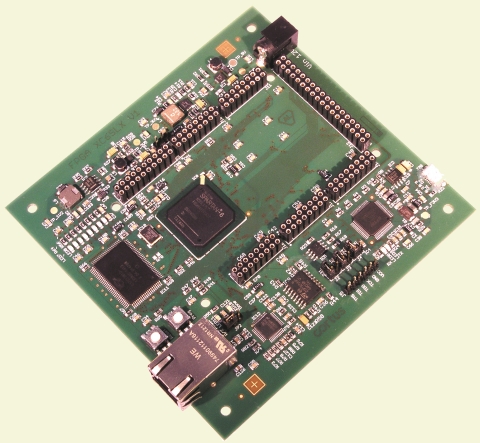 Cortus Development Platform with Spartan-6 X75 FPGA  with 1 Mbyte of SRAM Block Diagam