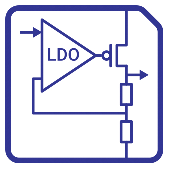 Linear LDO Low-Dropout Voltage Regulator GlobalFoundries Block Diagam