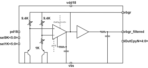 1.2 V Bandgap Voltage Reference Block Diagam